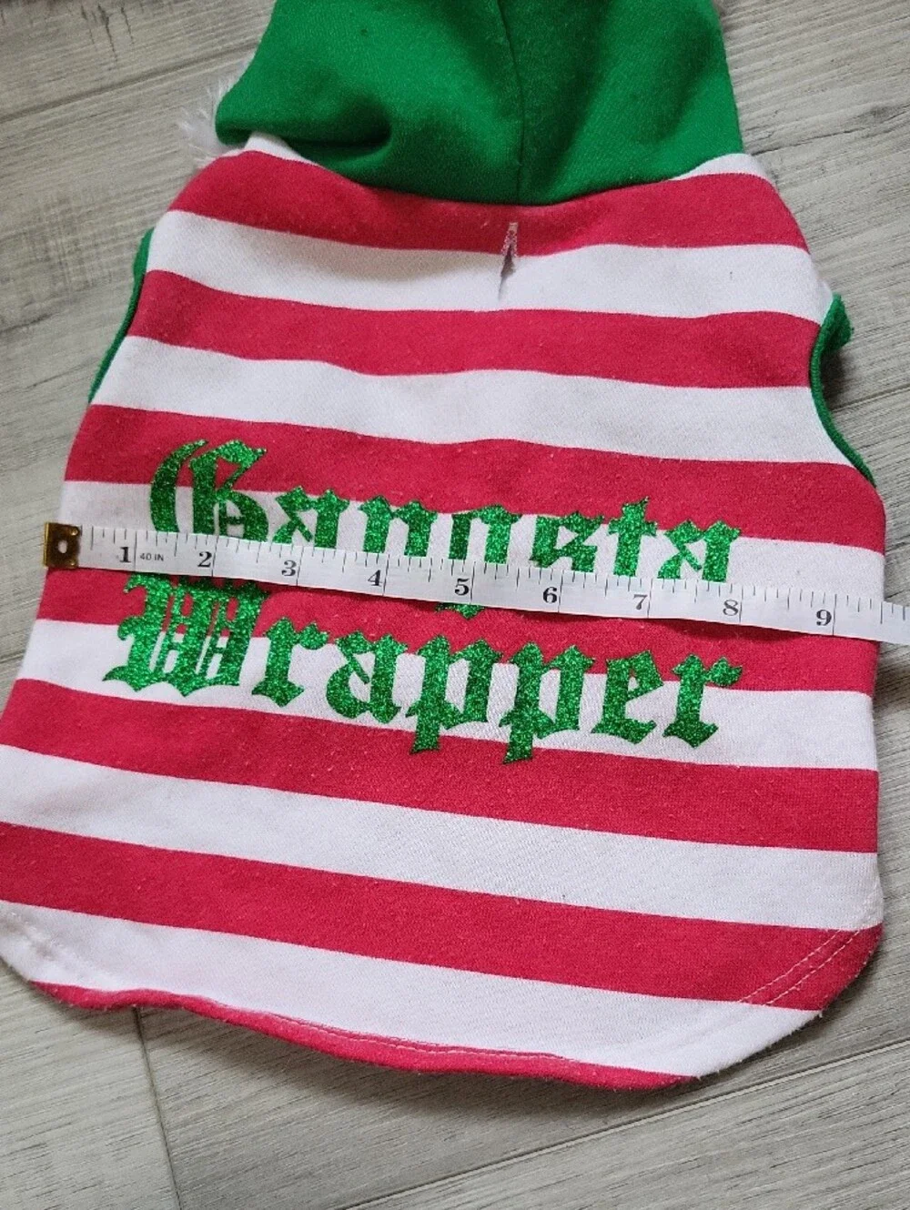 Green & Red Striped Kids Holiday Hoodie - Gangsta Wrapper